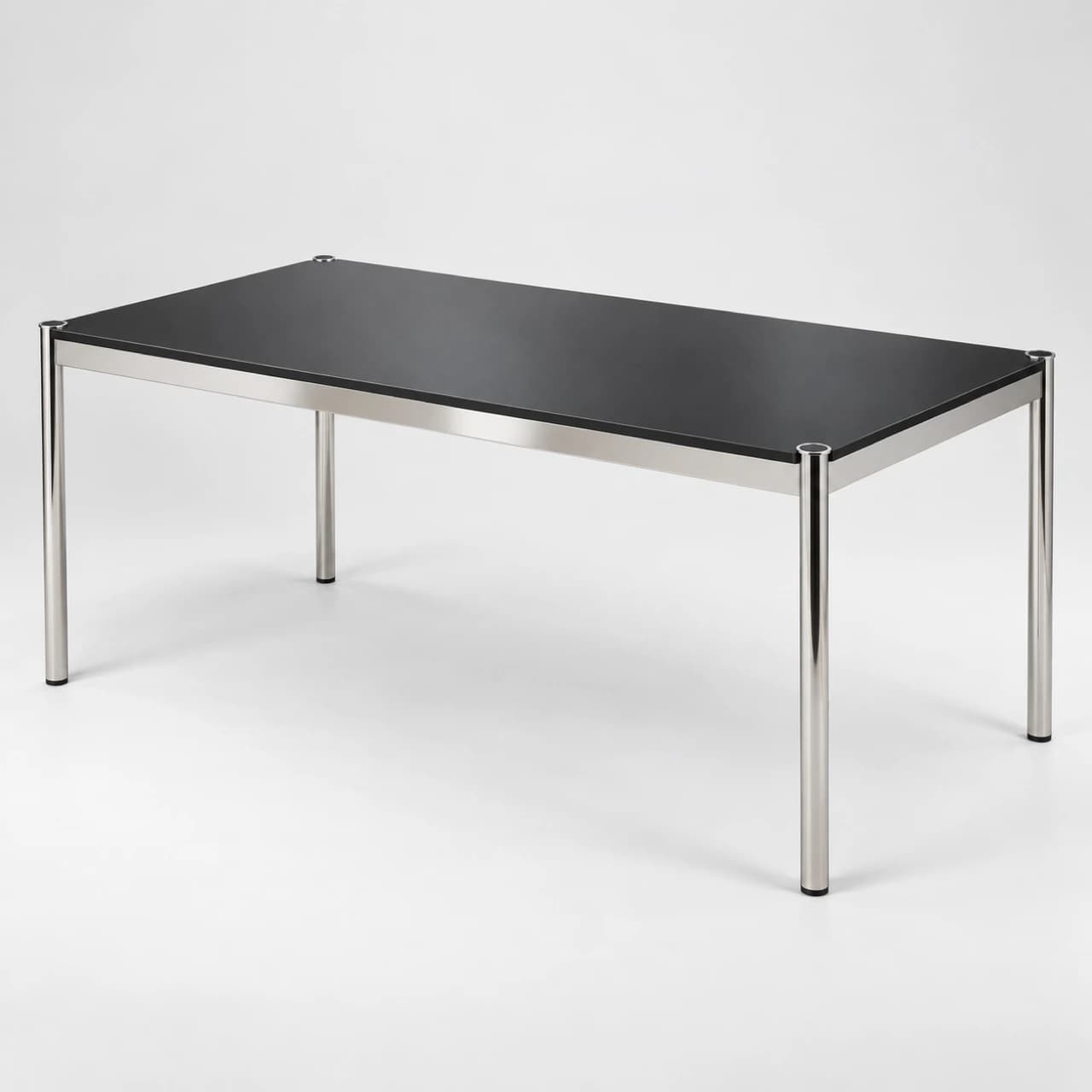 Dining Table 1600×800mm (Black) — front view