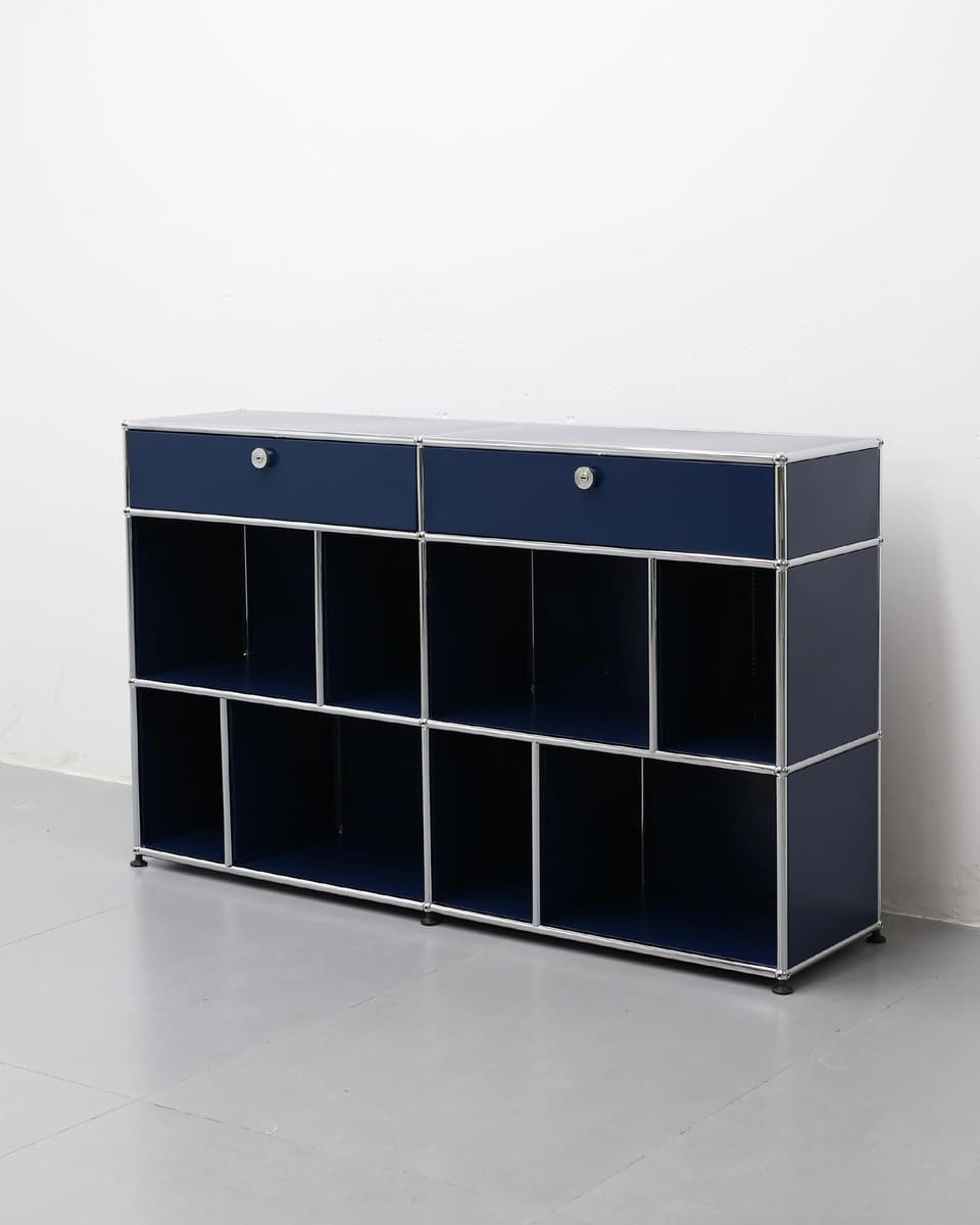 2x2 Black Door Cabinet
