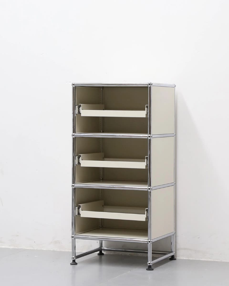 three-drawer cabinet
